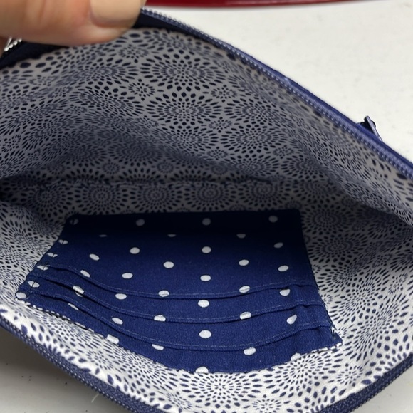 Wristlet Blue and White Polka Dots - Picture 4 of 6